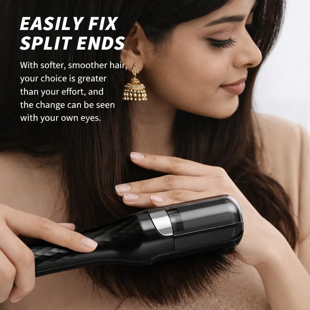 GadgetGeek Split Ends Remover Machine – Cordless Hair Trimmer for Smooth, Healthy-Looking Hair