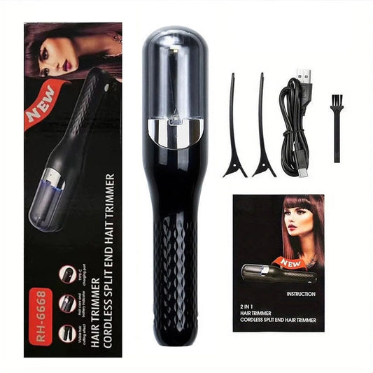 GadgetGeek Split Ends Remover Machine – Cordless Hair Trimmer for Smooth, Healthy-Looking Hair