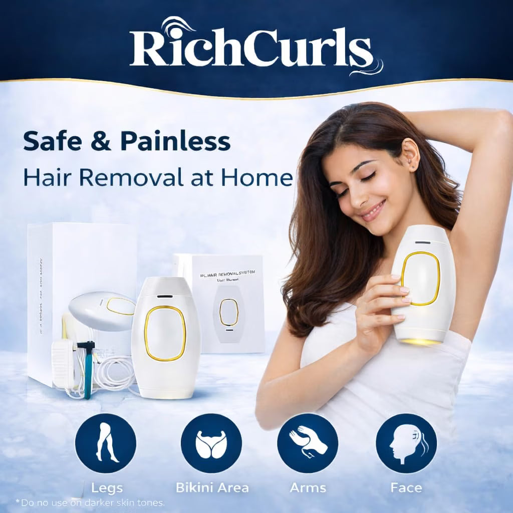 GadgetGeek IPL Hair Removal Device for Women & Men, Permanent Hair Reduction