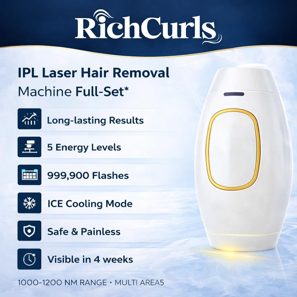 GadgetGeek IPL Hair Removal Device for Women & Men, Permanent Hair Reduction