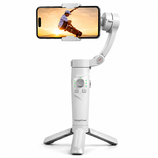 GadgetGeek M1 3-Axis Smartphone Gimbal Stabilizer with AI Face Tracking