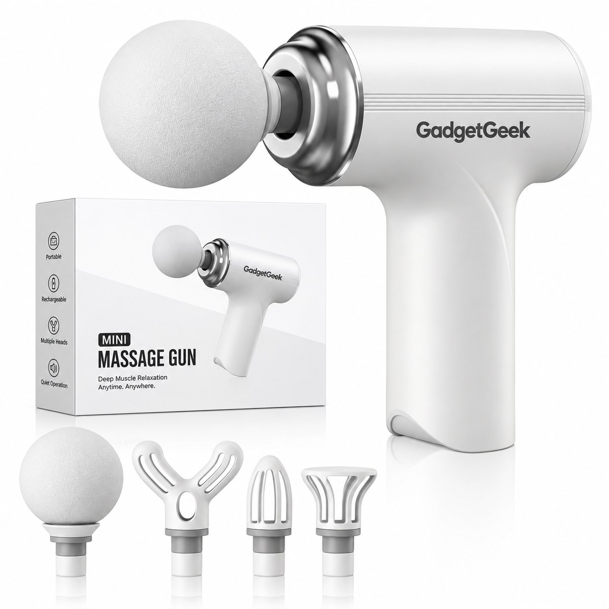 GadgetGeek Mini Massage Gun for Pain Relief, Body Pain Relief Massager