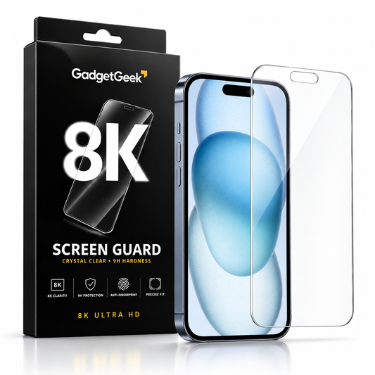 GadgetGeek Iphone Screen Protector, 9H Tempered Glass Screen Guard for iPhone 13,13 Pro,14 16e,17e, HD Clear, Touch Sensitive, Scratch Resistant, Case Friendly